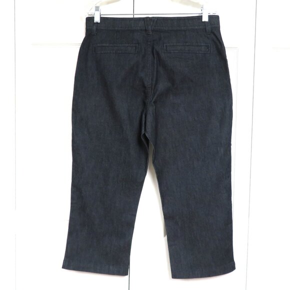 New! Gloria Vanderbilt 8 Black Denim Capri Pants - Picture 4 of 7